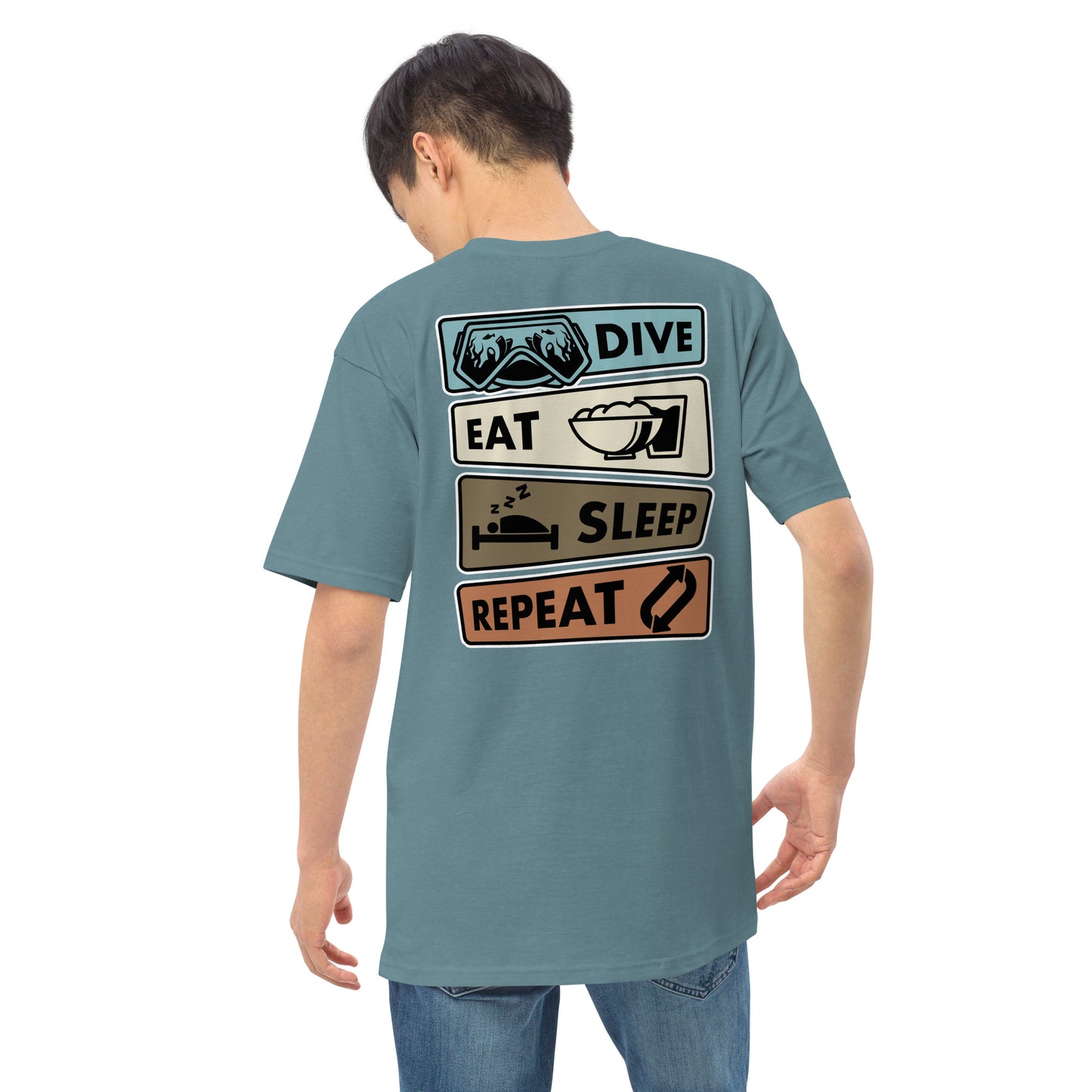 Men’s Dive, Eat, Sleep, Repeat Tee