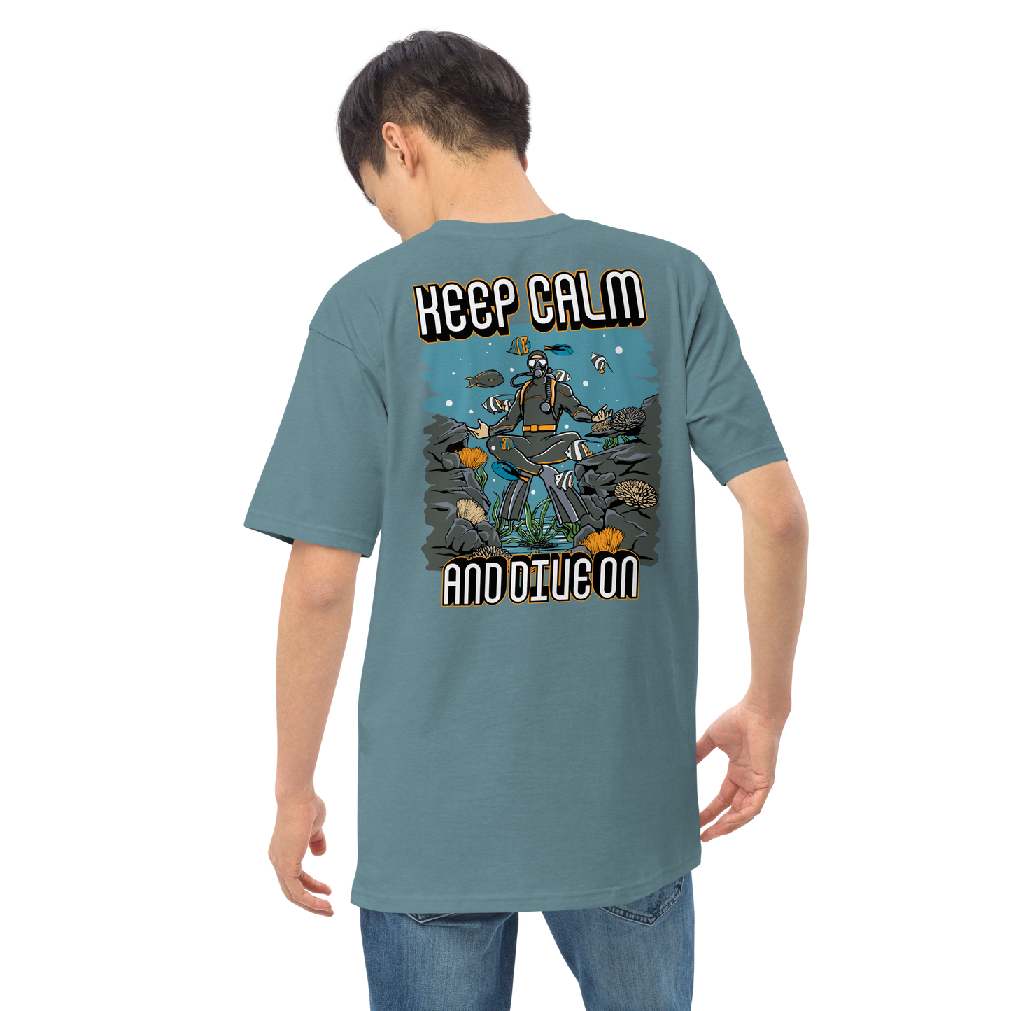 Men's Keep Calm and Dive On Tee