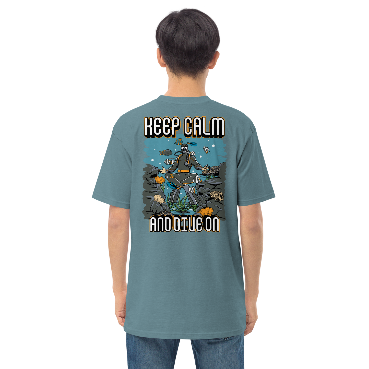 Men's Keep Calm and Dive On Tee