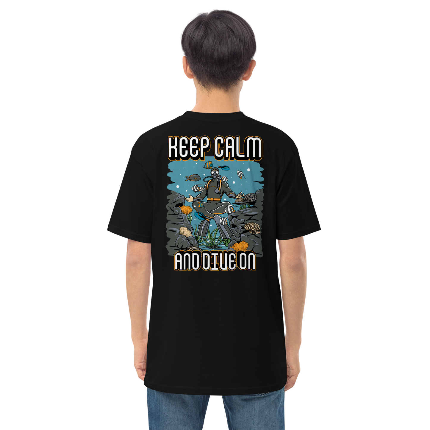 Men's Keep Calm and Dive On Tee