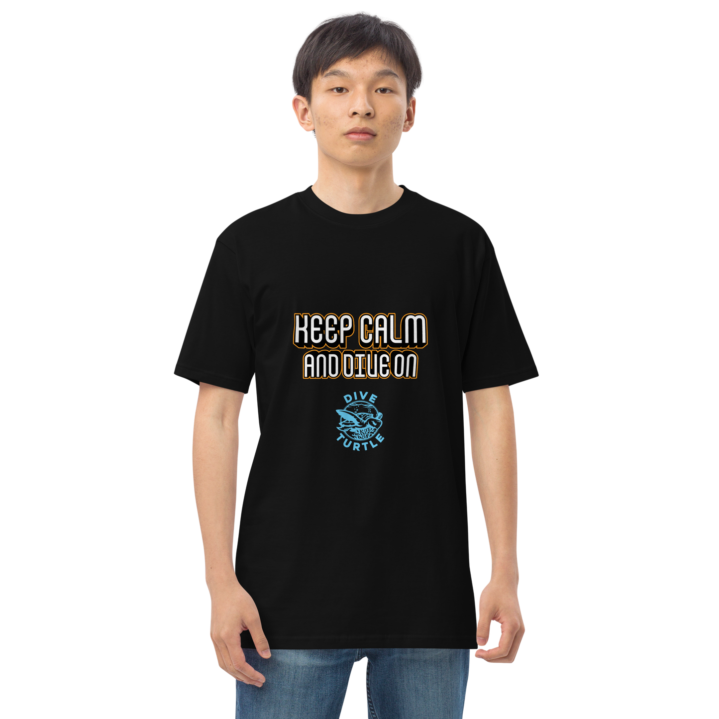 Men's Keep Calm and Dive On Tee