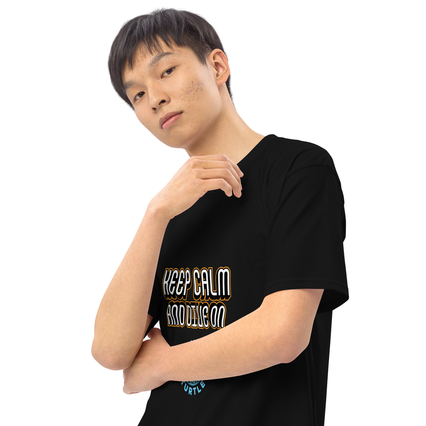 Men's Keep Calm and Dive On Tee