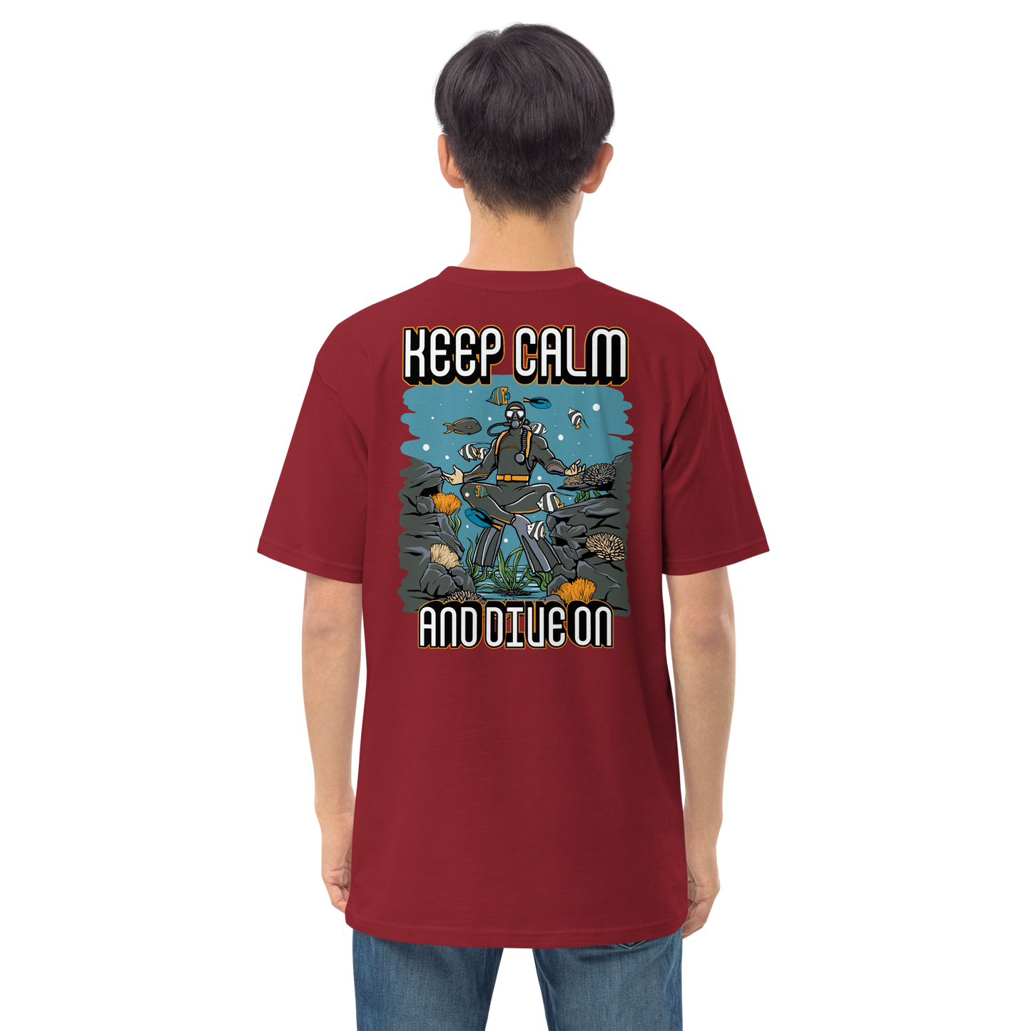 Men's Keep Calm and Dive On Tee