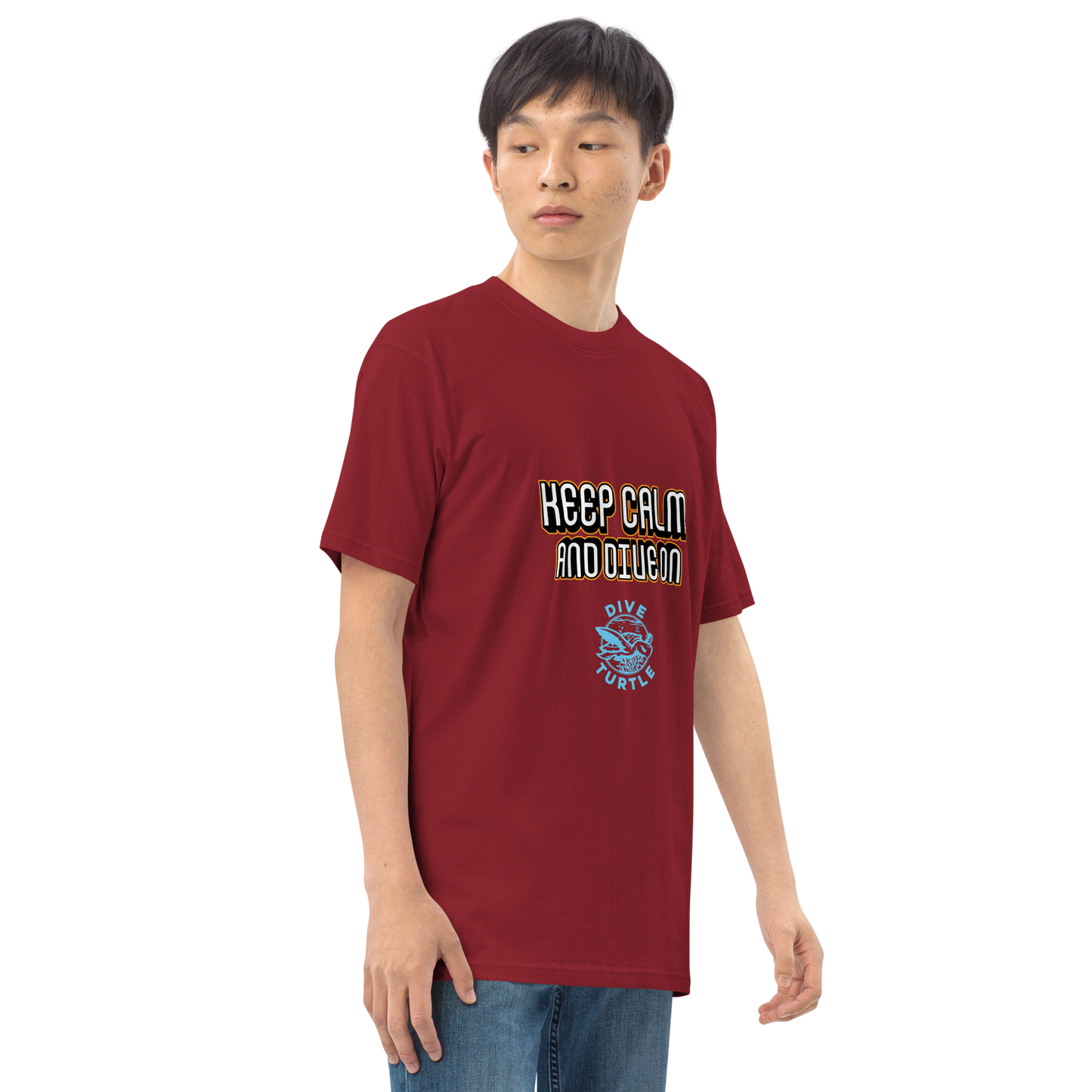 Men's Keep Calm and Dive On Tee