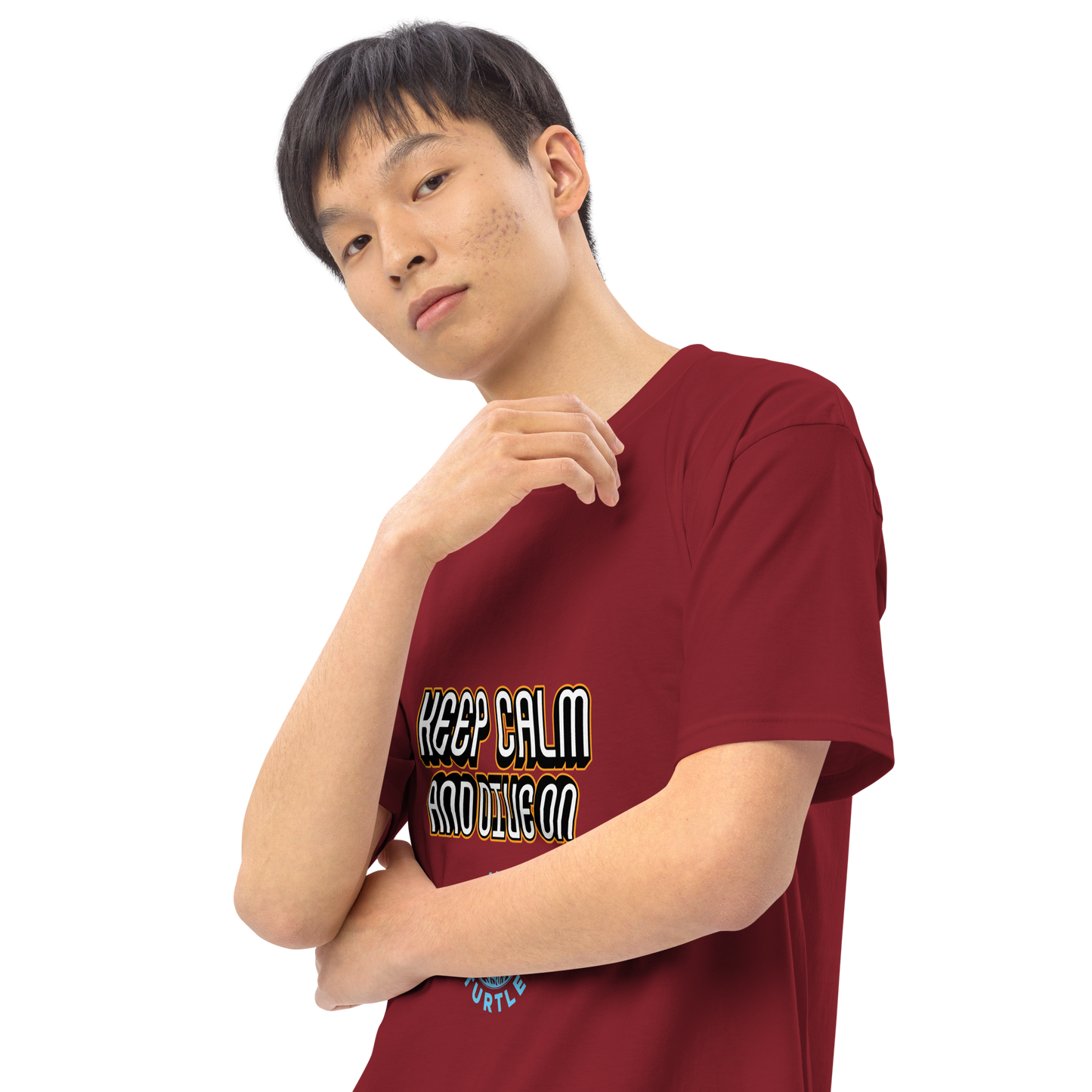 Men's Keep Calm and Dive On Tee