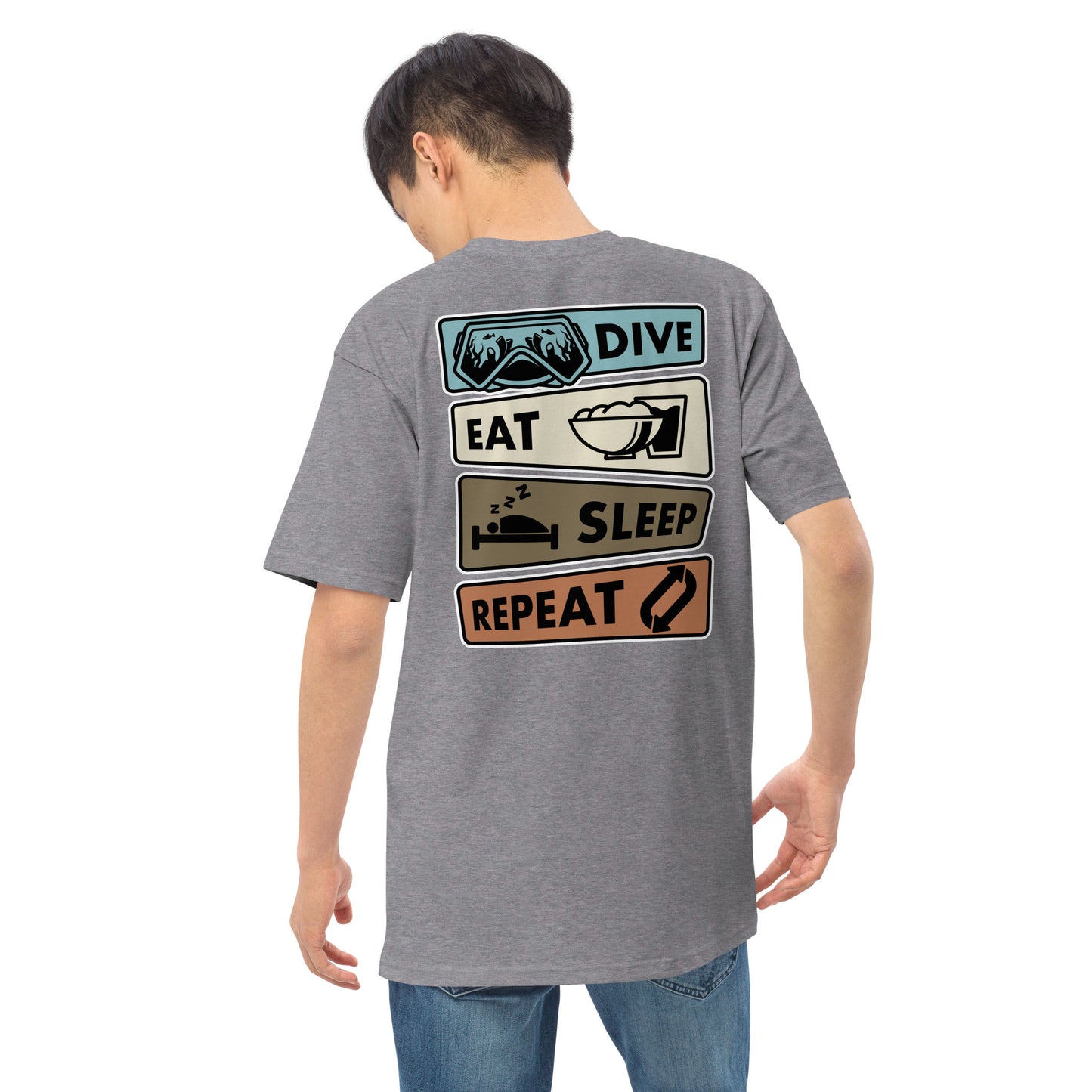 Men’s Dive, Eat, Sleep, Repeat Tee