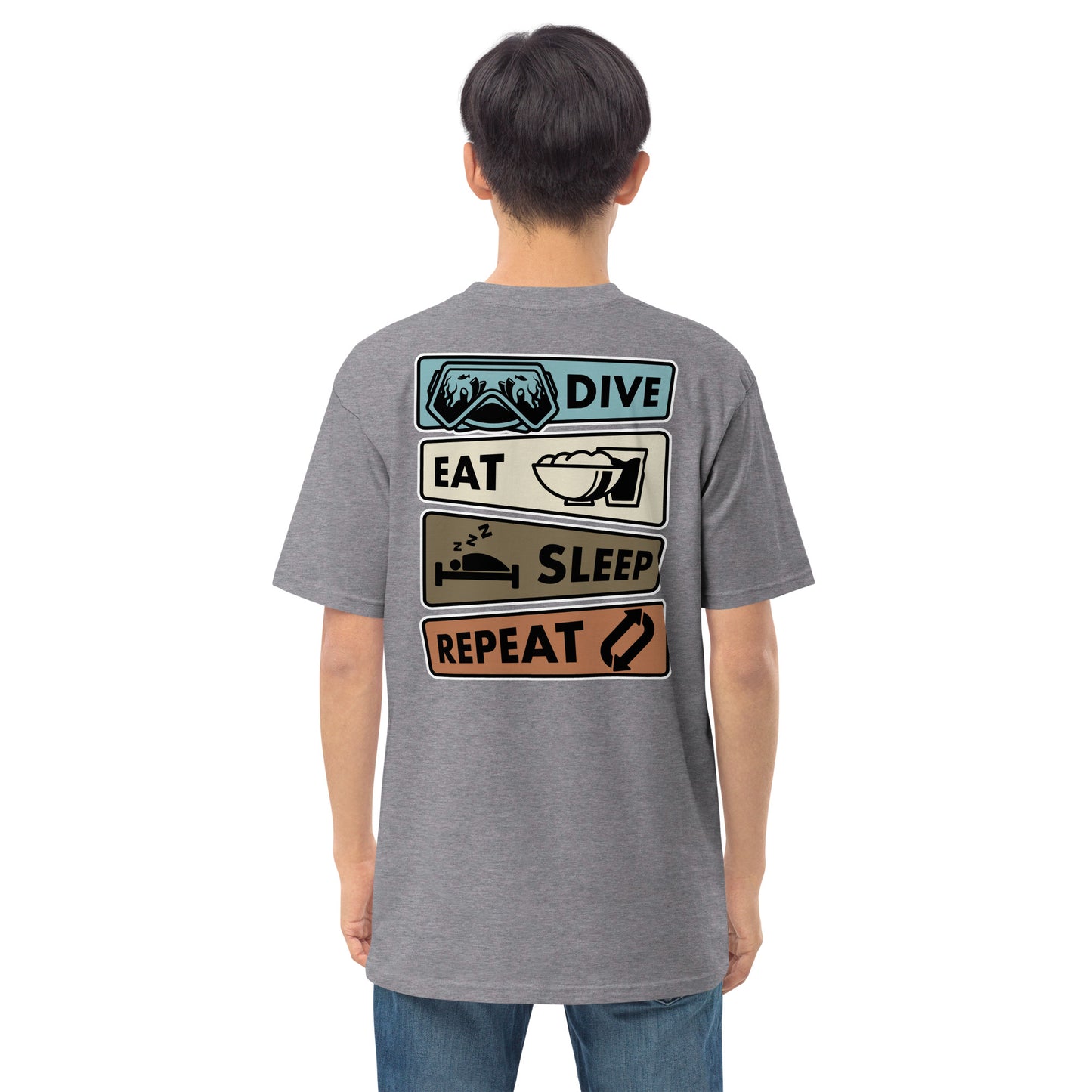 Men’s Dive, Eat, Sleep, Repeat Tee