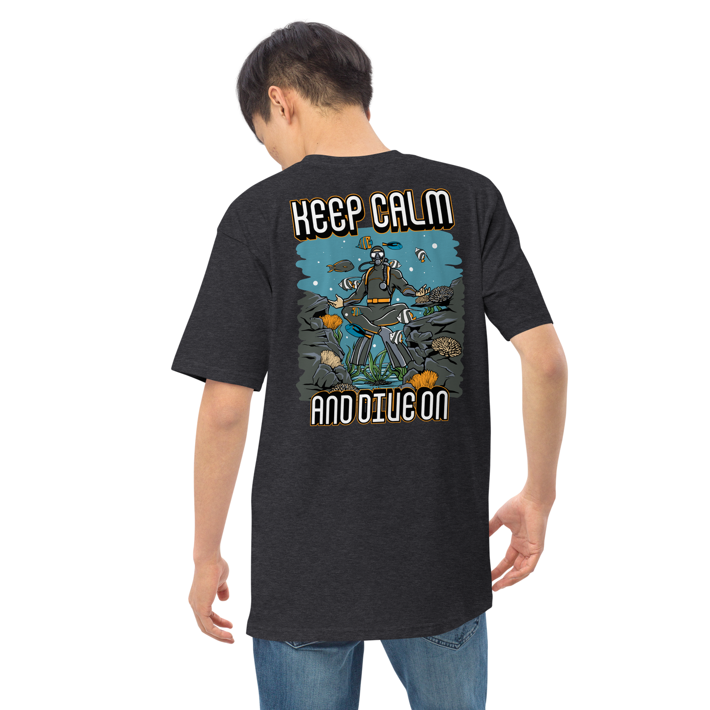 Men's Keep Calm and Dive On Tee