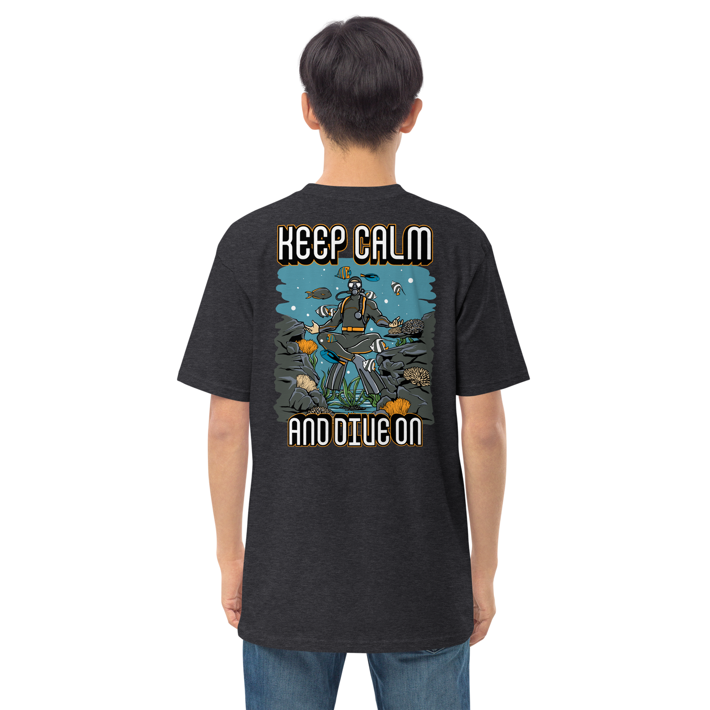 Men's Keep Calm and Dive On Tee