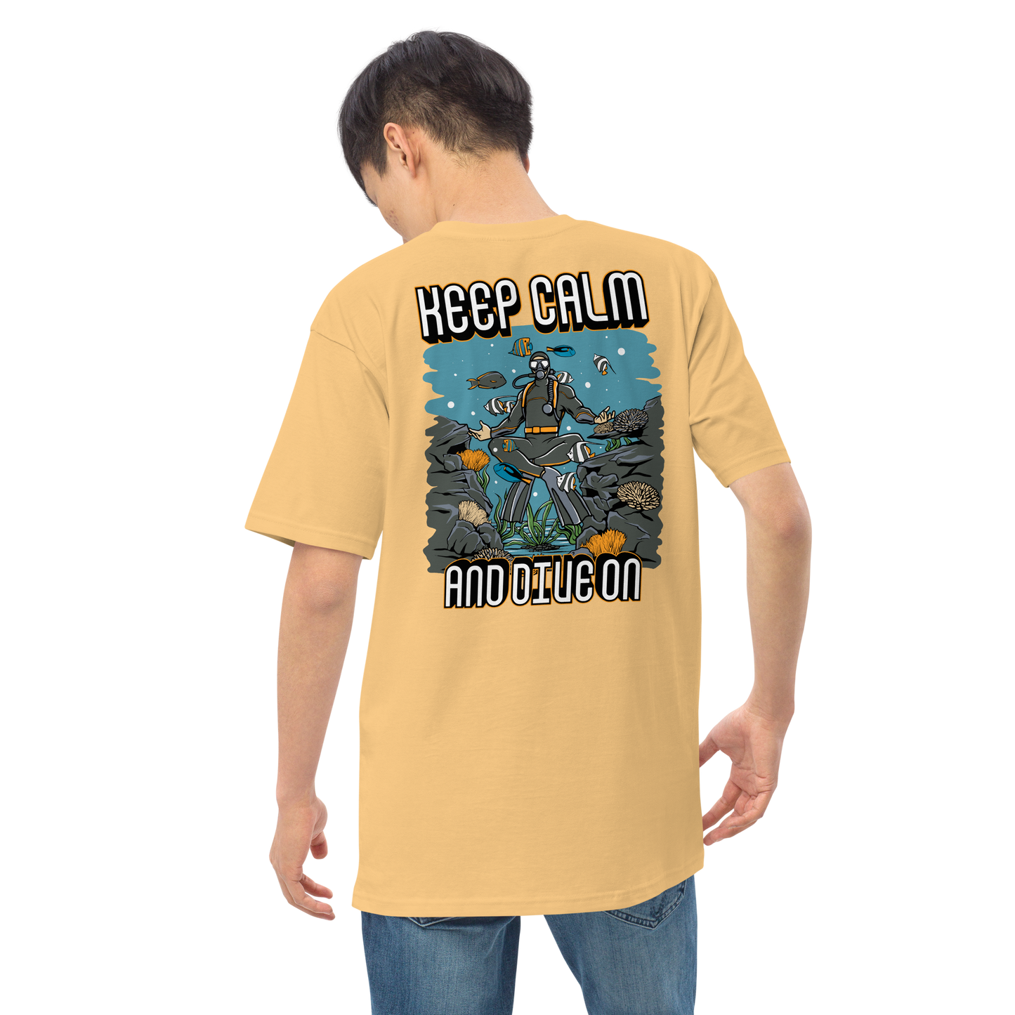 Men's Keep Calm and Dive On Tee