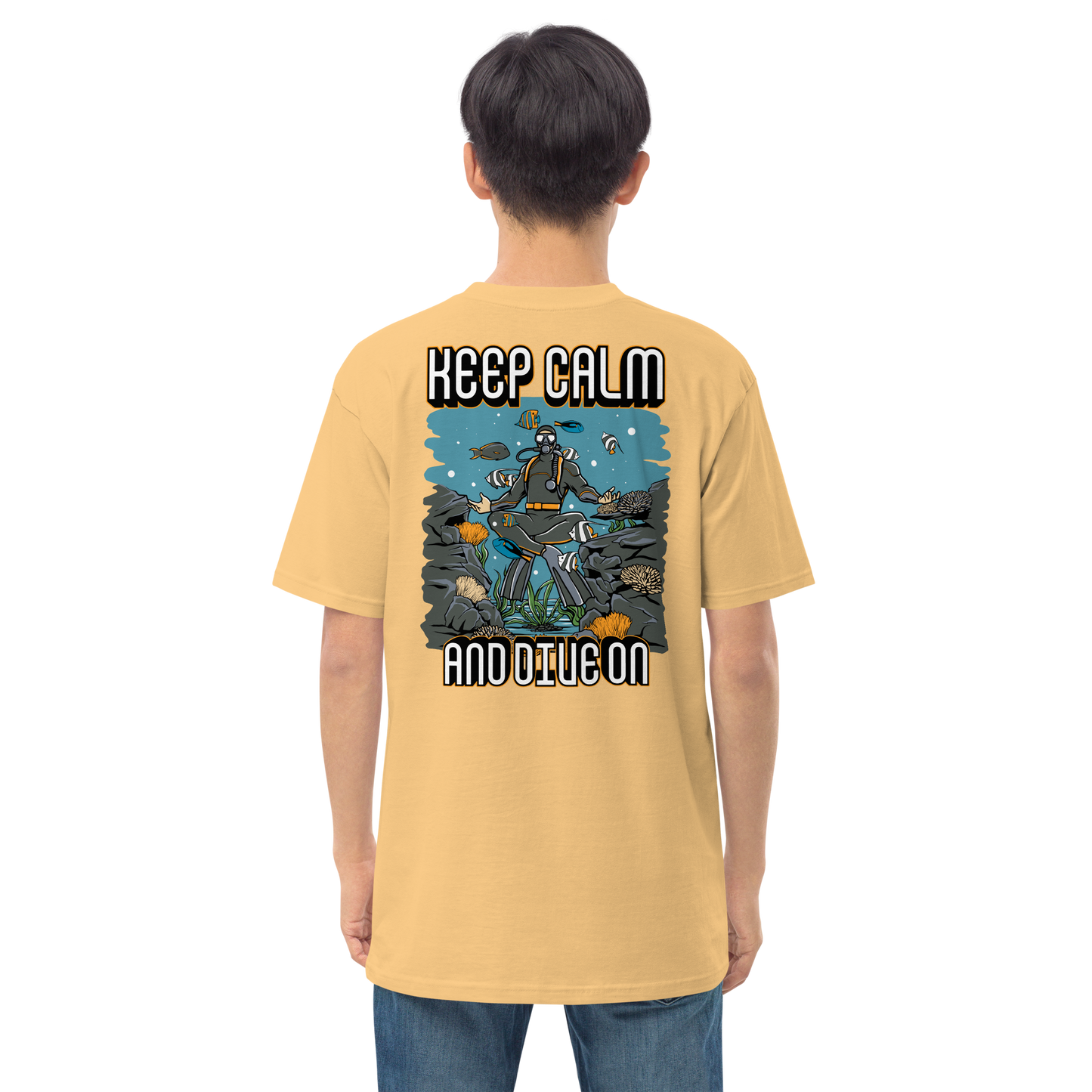 Men's Keep Calm and Dive On Tee