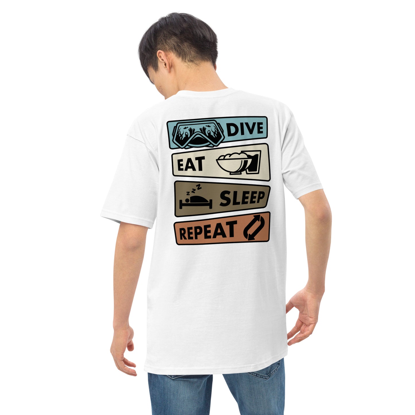 Men’s Dive, Eat, Sleep, Repeat Tee