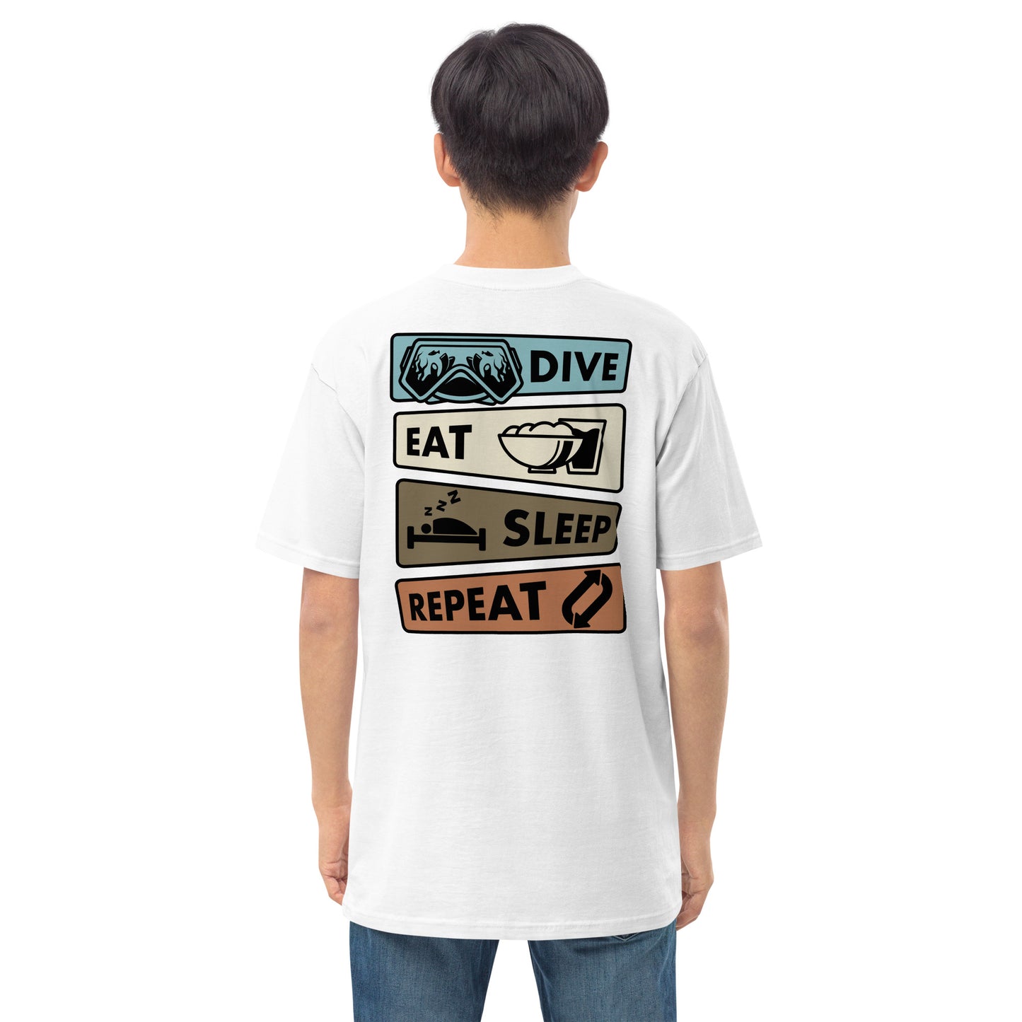Men’s Dive, Eat, Sleep, Repeat Tee