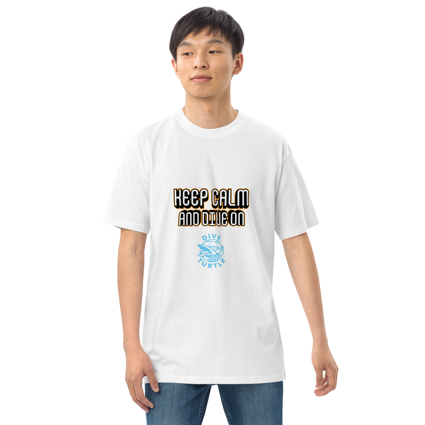 Men's Keep Calm and Dive On Tee