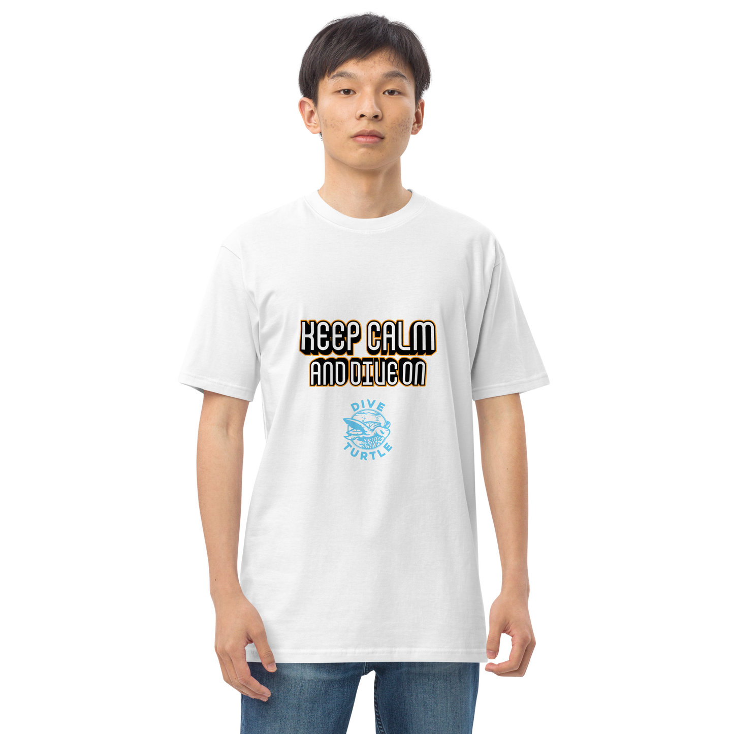 Men's Keep Calm and Dive On Tee