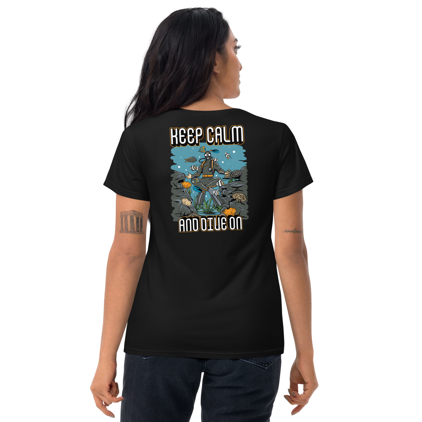 Women's Keep Calm and Dive On Tee