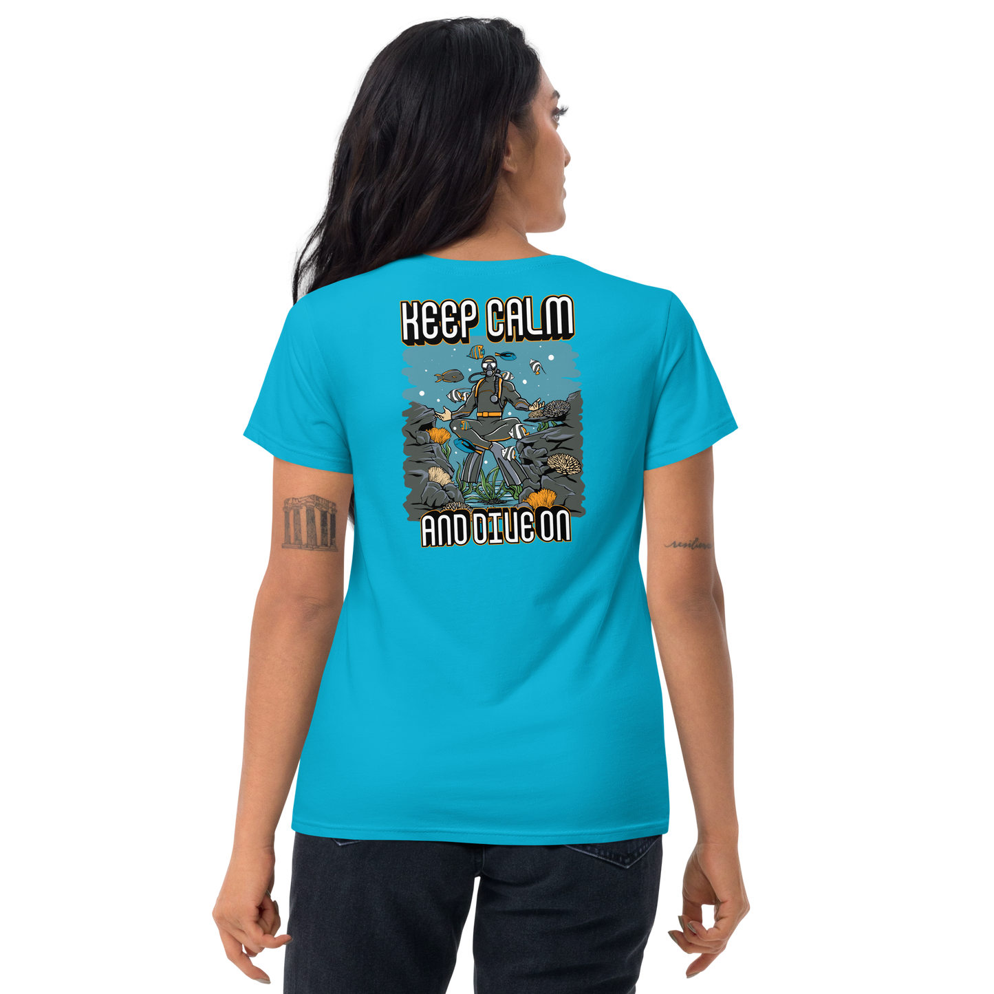 Women's Keep Calm and Dive On Tee