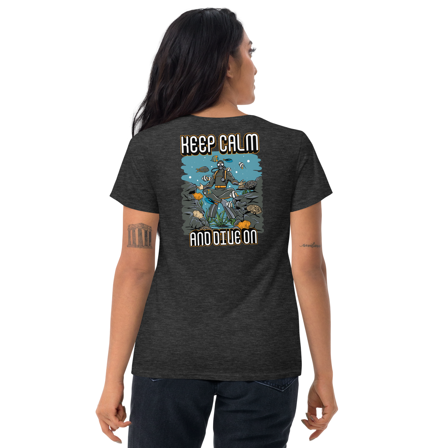 Women's Keep Calm and Dive On Tee