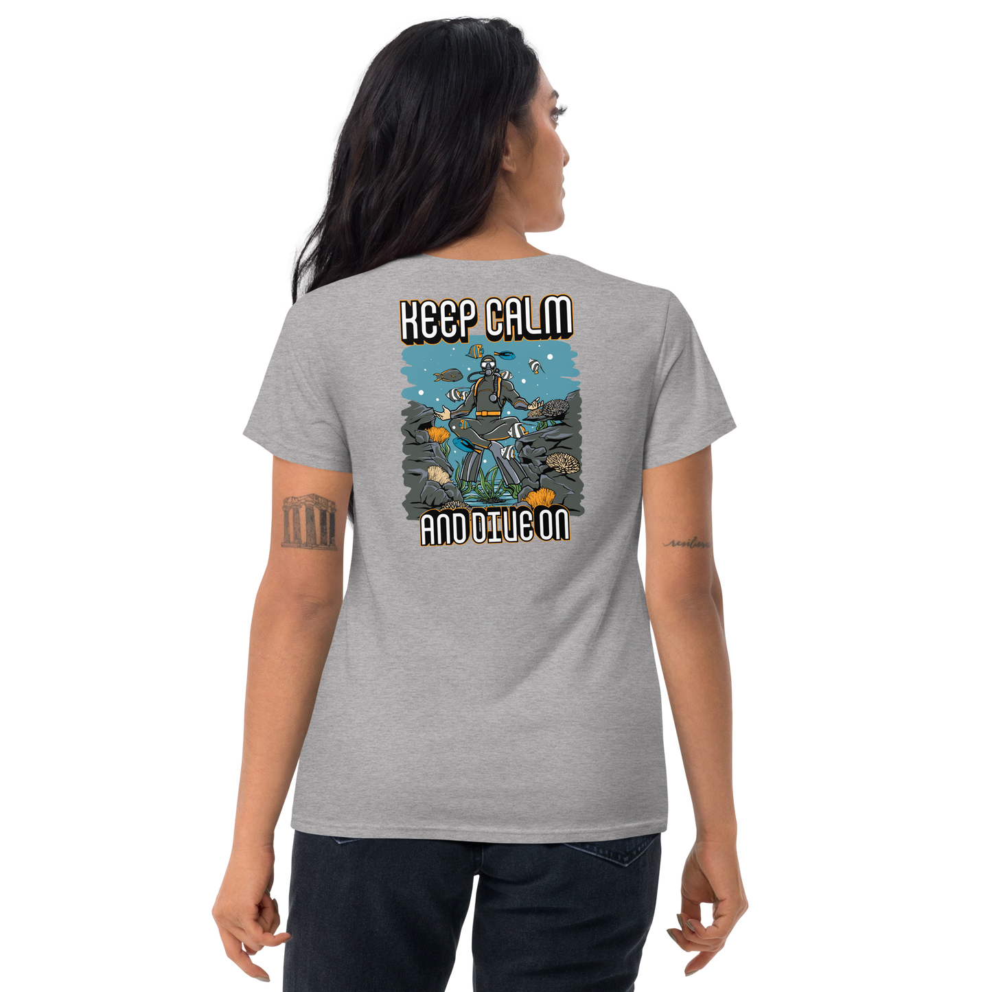 Women's Keep Calm and Dive On Tee