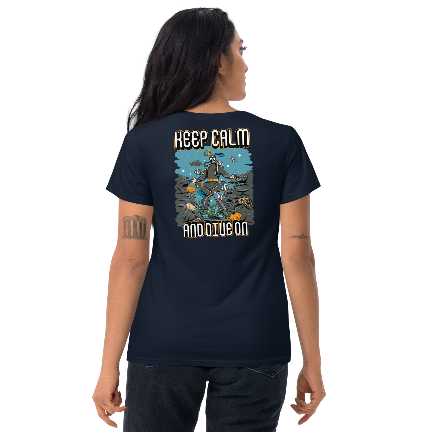 Women's Keep Calm and Dive On Tee