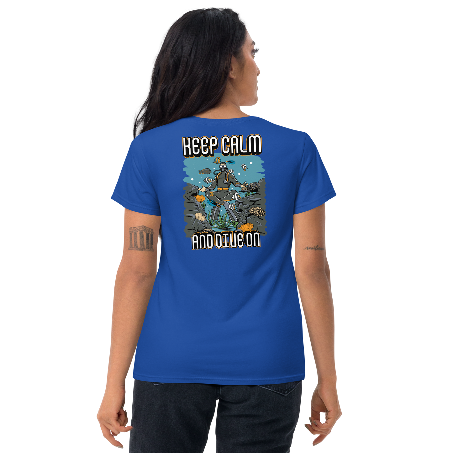 Women's Keep Calm and Dive On Tee
