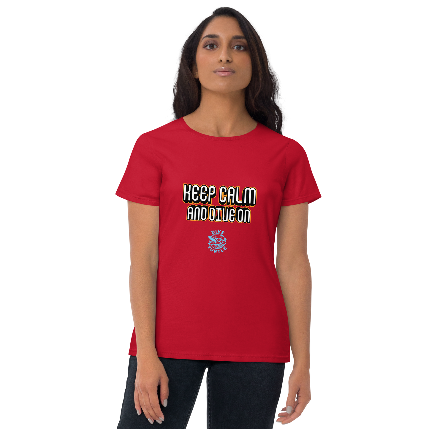 Women's Keep Calm and Dive On Tee