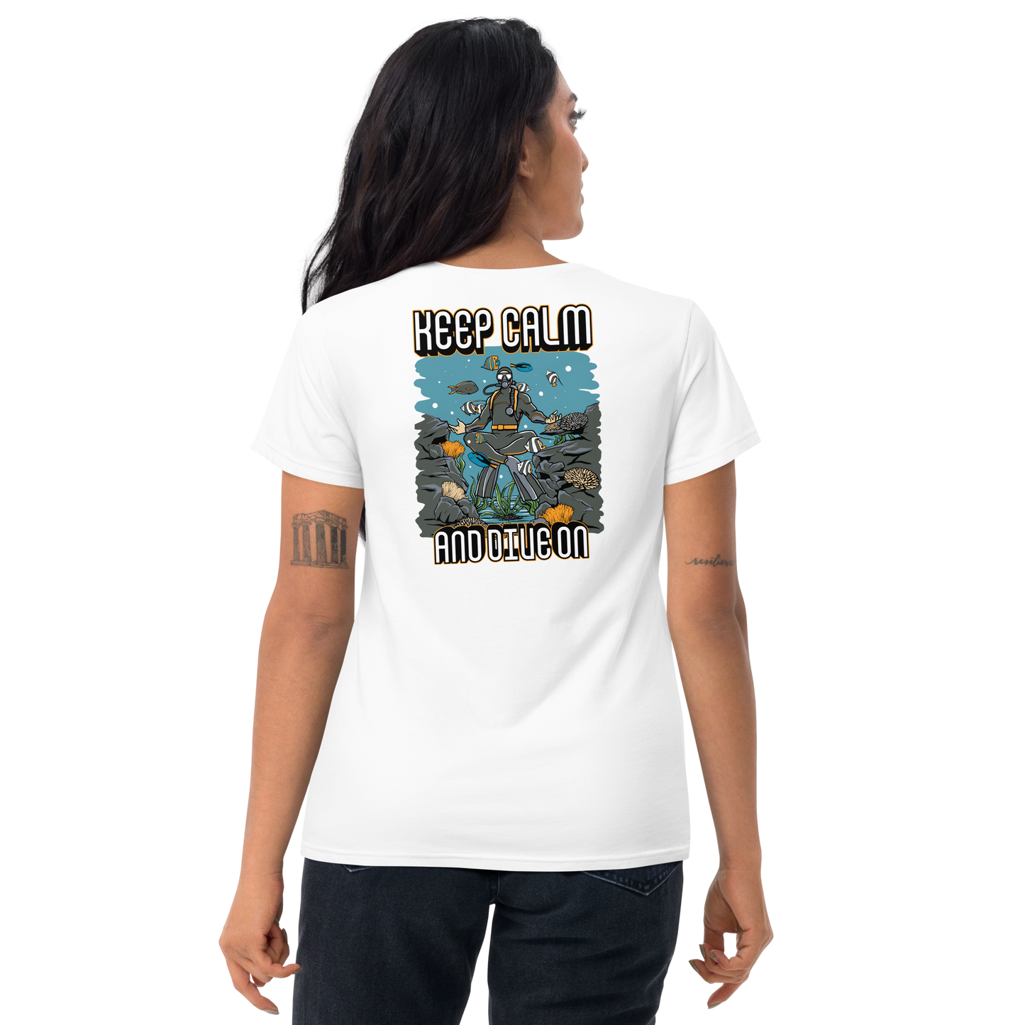 Women's Keep Calm and Dive On Tee