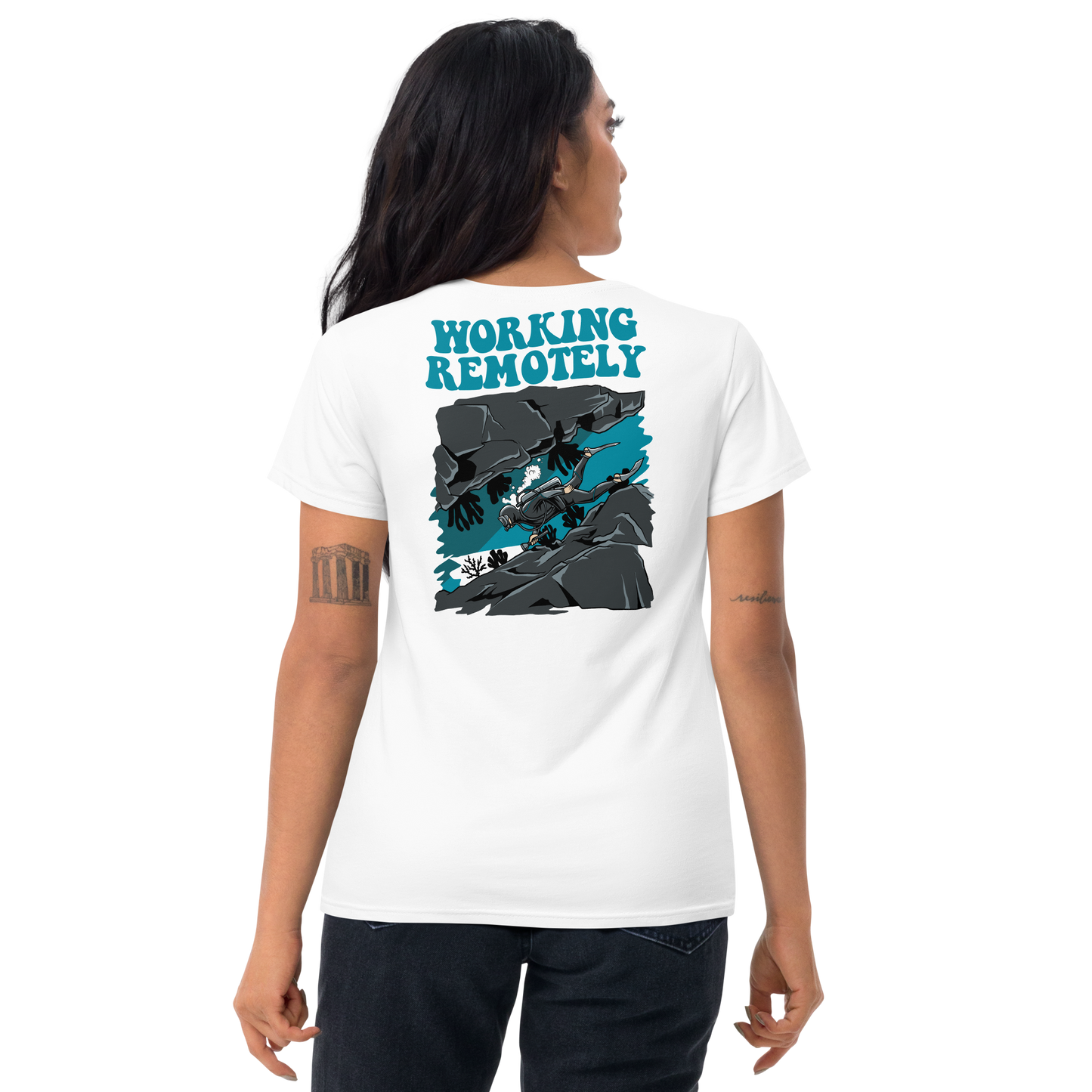 Women's Working Remotely Tee