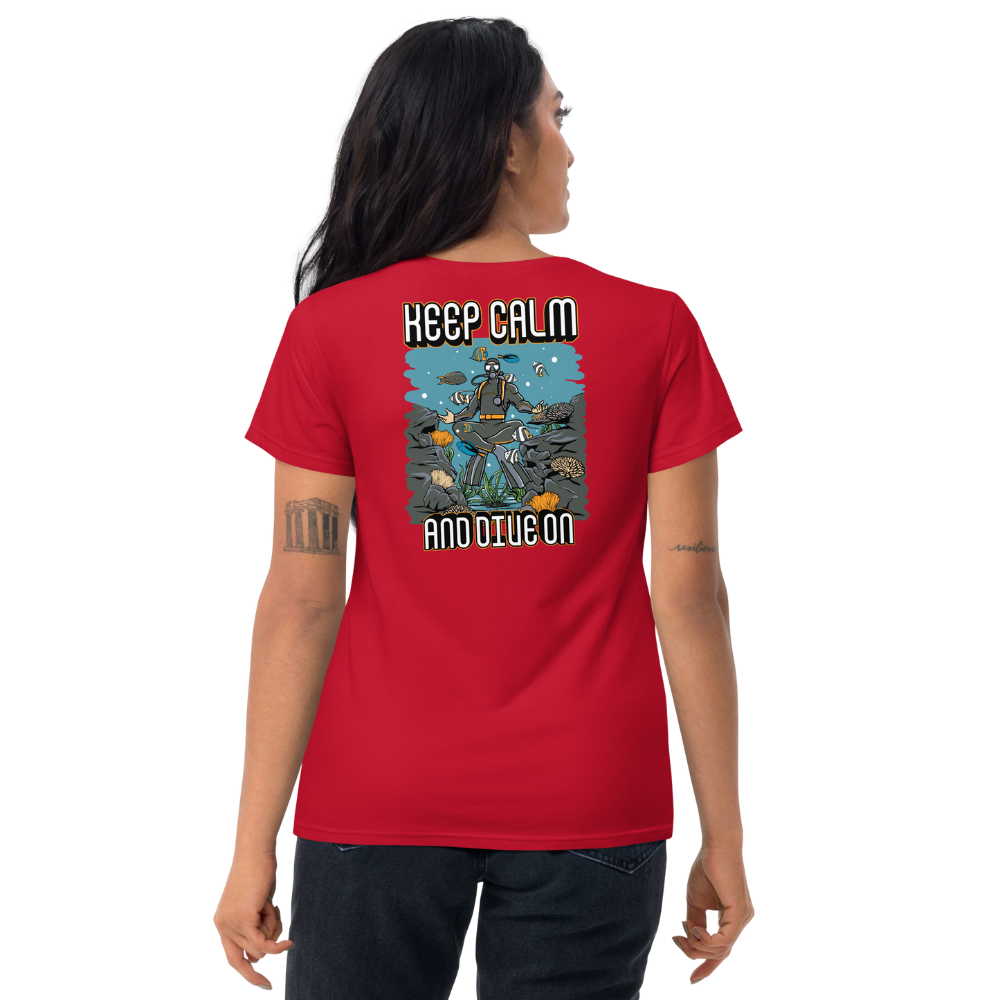 Women's Keep Calm and Dive On Tee